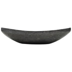 vidaXL Waschbecken 50x35x12 cm Marmor Schwarz