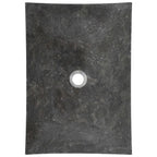 vidaXL Waschbecken 50x35x12 cm Marmor Schwarz