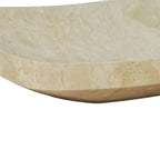 vidaXL Waschbecken 50x35x12 cm Marmor Cremefarben