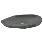 vidaXL Waschbecken Flussstein Oval 60-70 cm