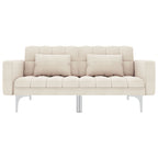 vidaXL Schlafsofa Creme Stoff