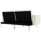 vidaXL Schlafsofa Creme Stoff
