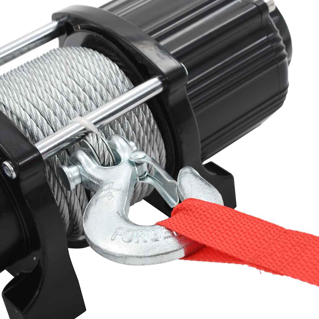 vidaXL Elektrische Seilwinde 12 V 4500 lbs 2040 kg mit Fernbedienung