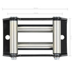vidaXL 4-Wege-Rollenseilfenster Stahl 1500-3000 lbs