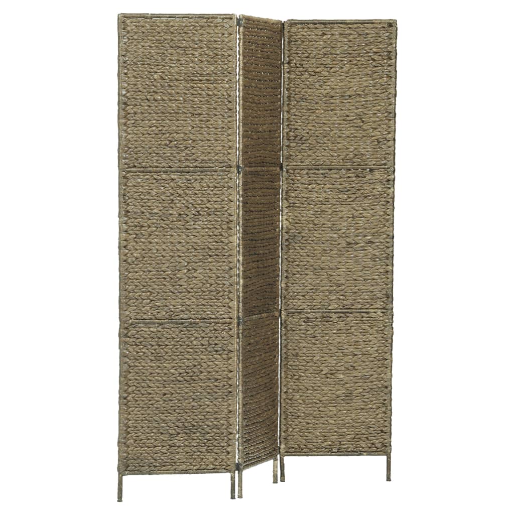 vidaXL 3-teiliger Paravent Braun 116×160 cm Wasserhyazinthe