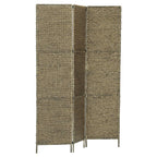 vidaXL 3-teiliger Paravent Braun 116×160 cm Wasserhyazinthe