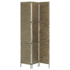 vidaXL 3-teiliger Paravent Braun 116×160 cm Wasserhyazinthe