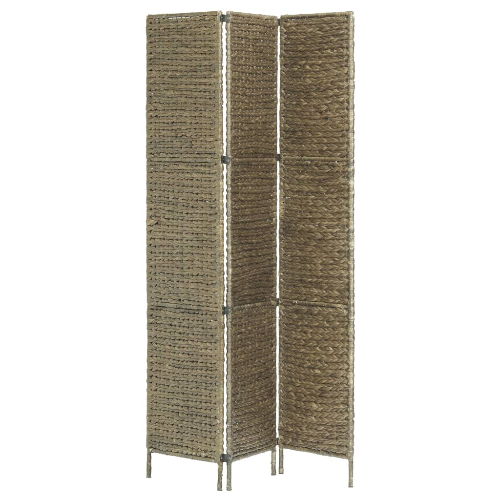 vidaXL 3-teiliger Paravent Braun 116×160 cm Wasserhyazinthe