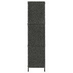 vidaXL 5-teiliger Paravent Schwarz 193×160 cm Wasserhyazinthe