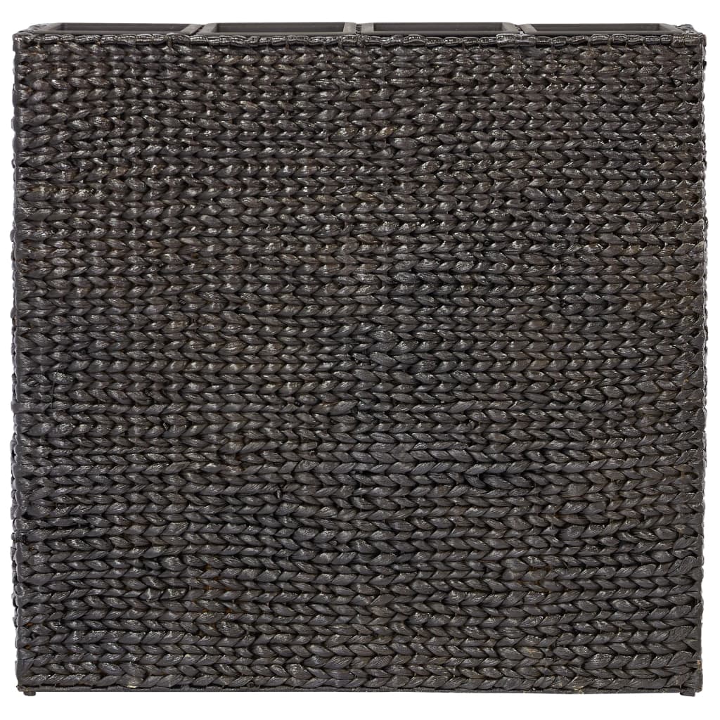 vidaXL Blumenkübel mit 4 Pflanztöpfen Wasserhyazinthe Schwarz