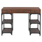 vidaXL Schreibtisch mit 3 Schubladen 110x50x78 cm Massivholz Tanne