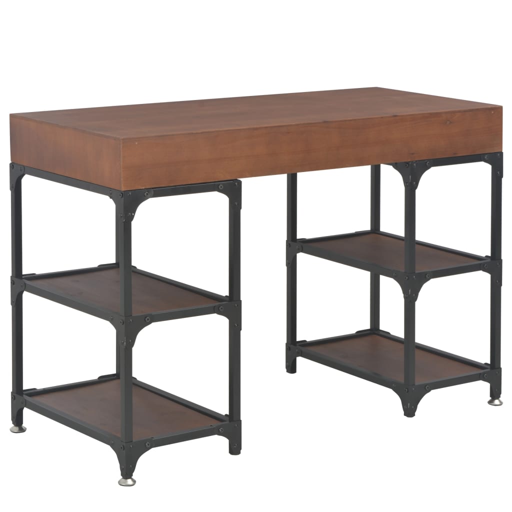 vidaXL Schreibtisch mit 3 Schubladen 110x50x78 cm Massivholz Tanne