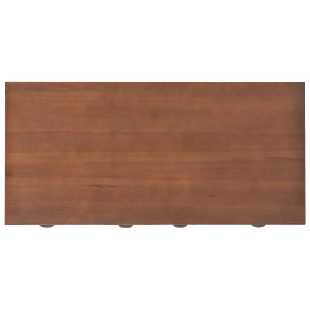 vidaXL Schreibtisch mit 3 Schubladen 110x50x78 cm Massivholz Tanne