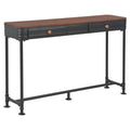 vidaXL Konsolentisch mit 2 Schubladen 120x30x75 cm Massivholz Tanne
