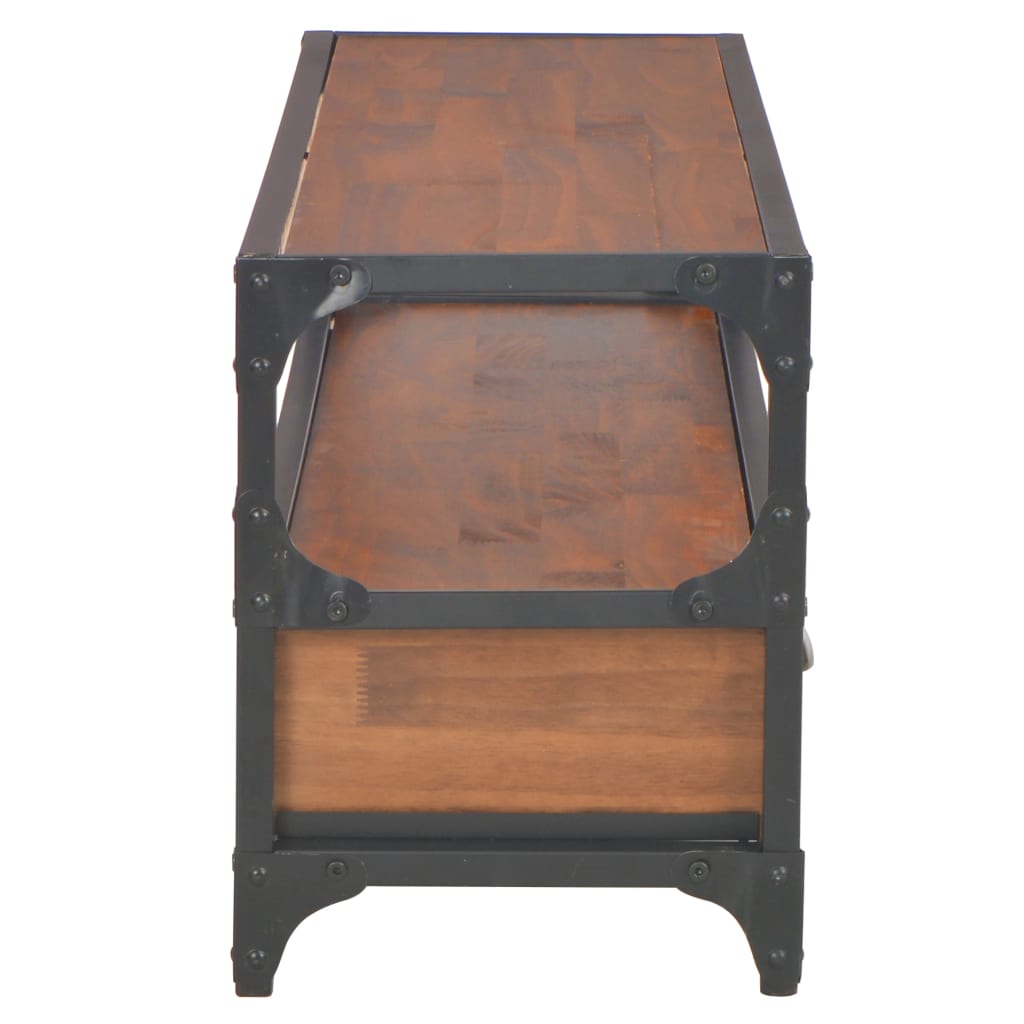 vidaXL TV-Schrank mit 2 Schubladen 120x30x40 cm Massivholz Kiefer