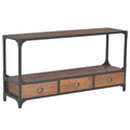 vidaXL TV-Schrank mit 3 Schubladen 120x30x60 cm Massivholz Kiefer