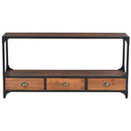 vidaXL TV-Schrank mit 3 Schubladen 120x30x60 cm Massivholz Kiefer