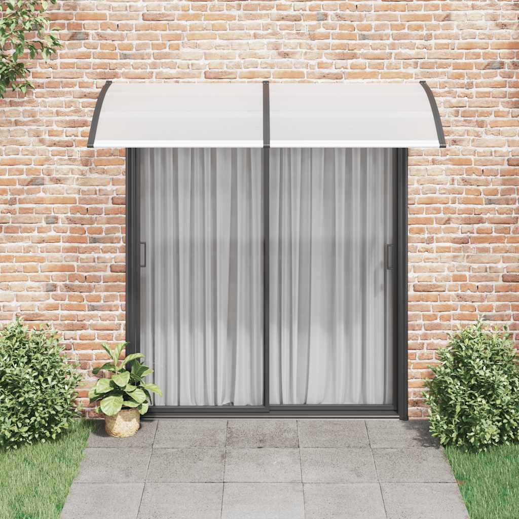 vidaXL Türvordach Schwarz 200×100 cm PC