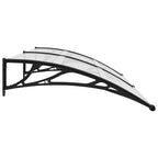 vidaXL Türvordach Schwarz 200×100 cm PC