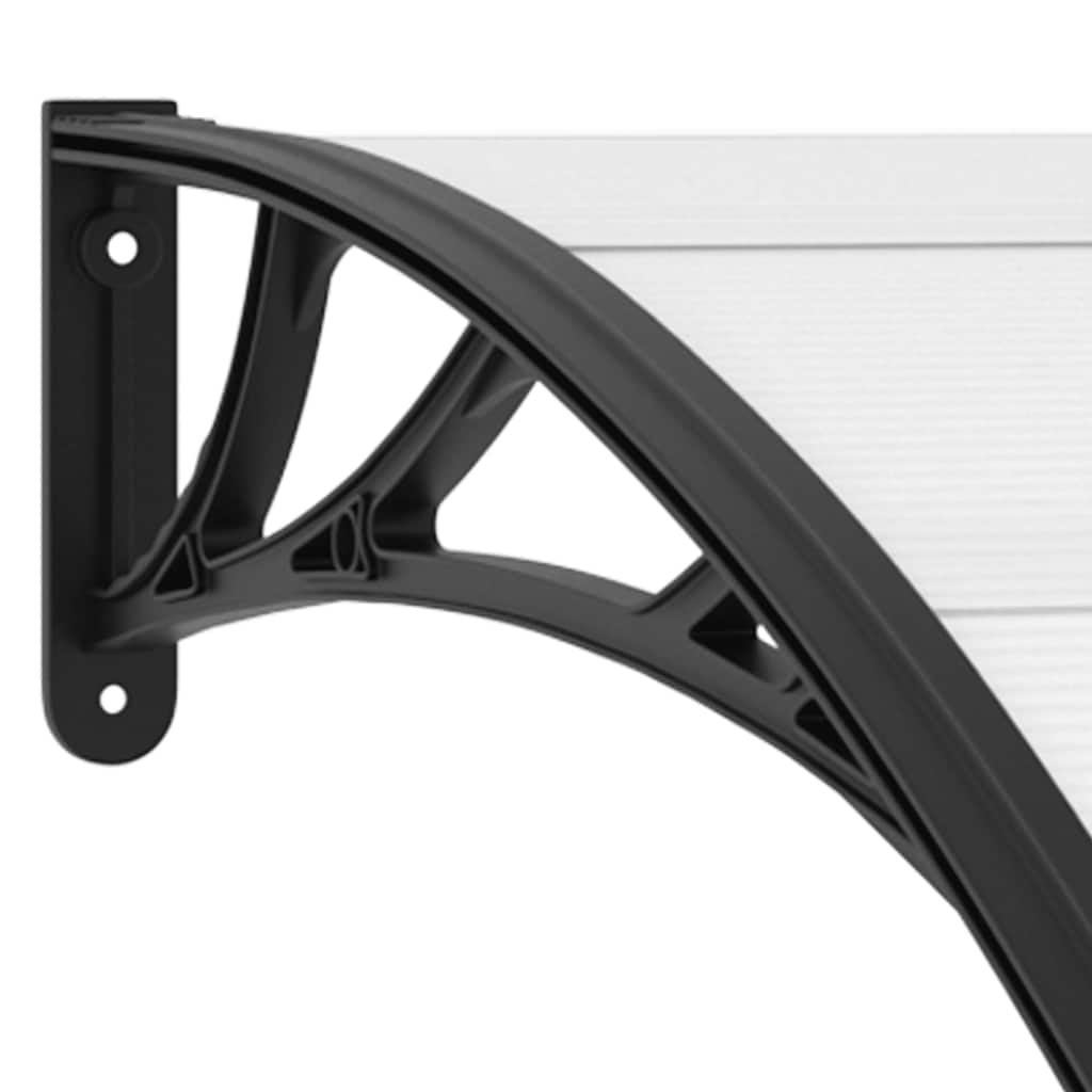 vidaXL Türvordach Schwarz 200×100 cm PC