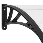 vidaXL Türvordach Schwarz 200×100 cm PC