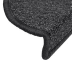 vidaXL Stufenmatten 15 Stk. 56x17x3 cm Anthrazit Halbrund