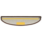 vidaXL Stufenmatten 15 Stk. 56x17x3 cm Kaffeebraun Halbrund