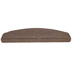 vidaXL Stufenmatten 15 Stk. 65x24x4 cm Kaffeebraun Halbrund Groß