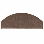vidaXL Stufenmatten 15 Stk. 65x24x4 cm Kaffeebraun Halbrund Groß