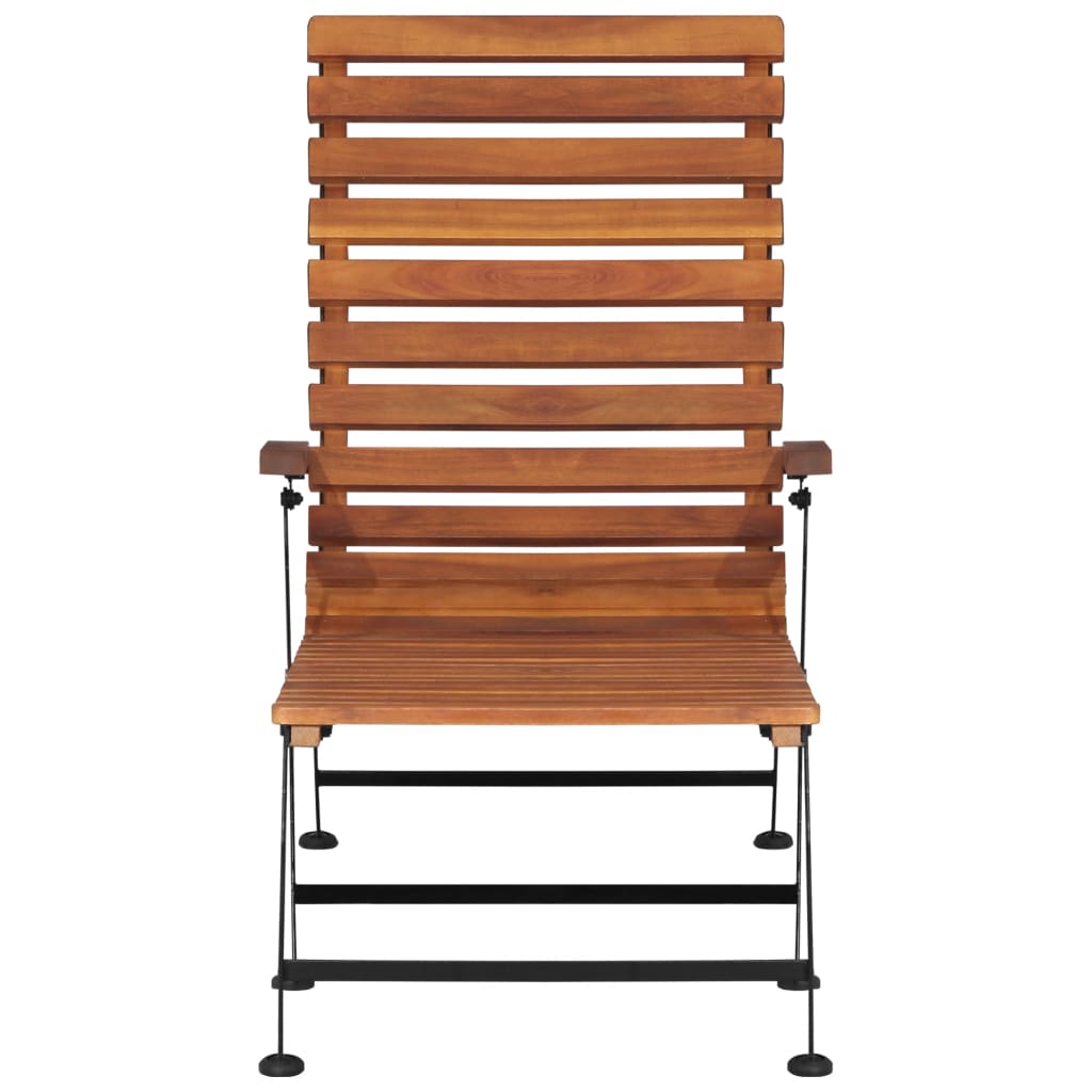vidaXL Outdoor Liegestuhl Akazienholz Massiv