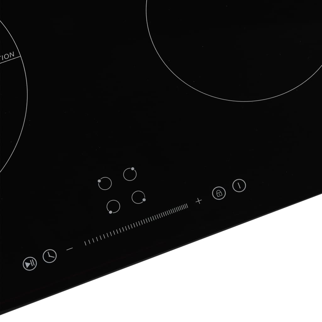vidaXL Induktionskochfeld mit 4 Platten Touch Control Glas 7000 W