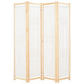 vidaXL 4-teiliger Raumteiler Cremeweiß 160 x 170 x 4 cm Stoff