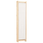 vidaXL 4-teiliger Raumteiler Cremeweiß 160 x 170 x 4 cm Stoff