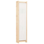 vidaXL 6-teiliger Raumteiler Cremeweiß 240 x 170 x 4 cm Stoff