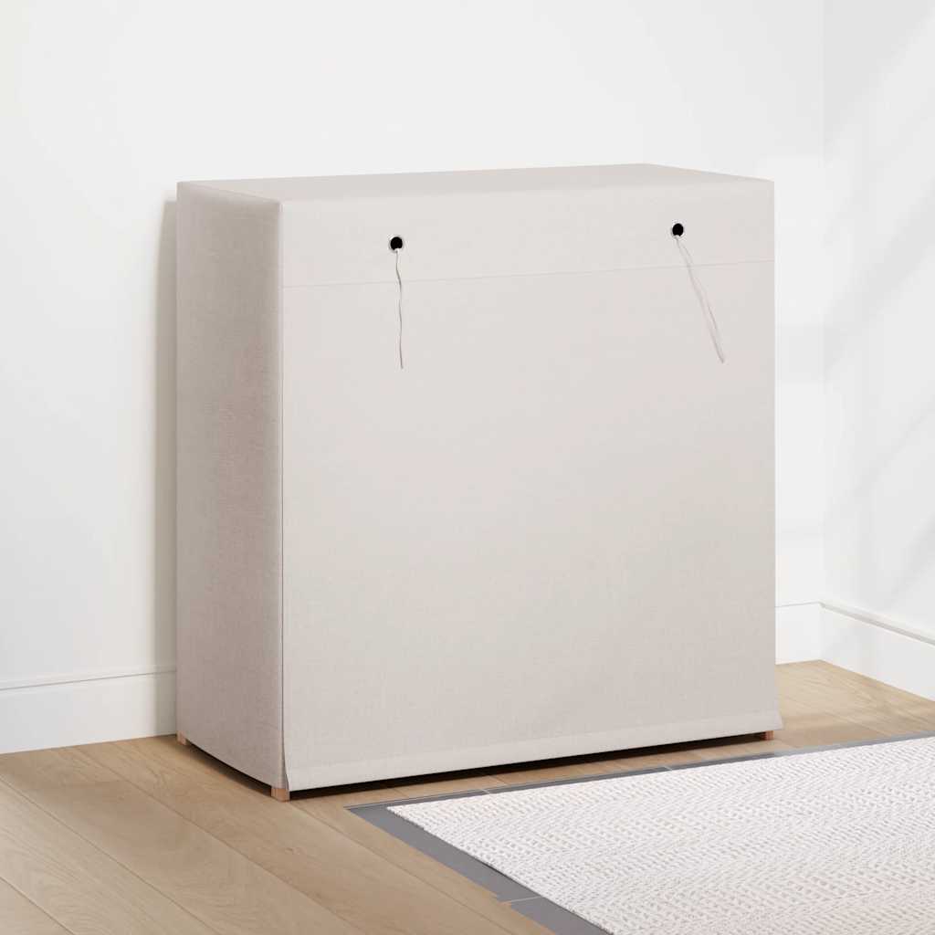 vidaXL Schuhschrank mit Abdeckung Weiß 79 x 40 x 80 cm Stoff