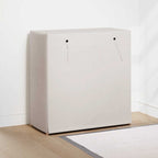 vidaXL Schuhschrank mit Abdeckung Weiß 79 x 40 x 80 cm Stoff