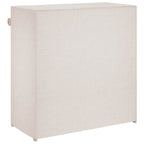 vidaXL Schuhschrank mit Abdeckung Weiß 79 x 40 x 80 cm Stoff