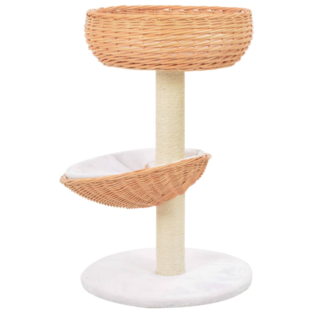 vidaXL Katzen-Kratzbaum Sisal Natürliches Weidenholz