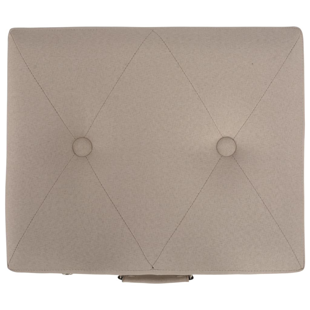vidaXL Hocker mit Stauraum 3 Stk. Beige Stoff