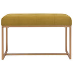 vidaXL Bank 80 cm Senfgelb Samt