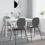 vidaXL Esstisch Weiß 106 cm Massivholz Gummibaum