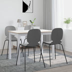 vidaXL Esstisch Weiß und Braun 106 cm Massivholz Gummibaum