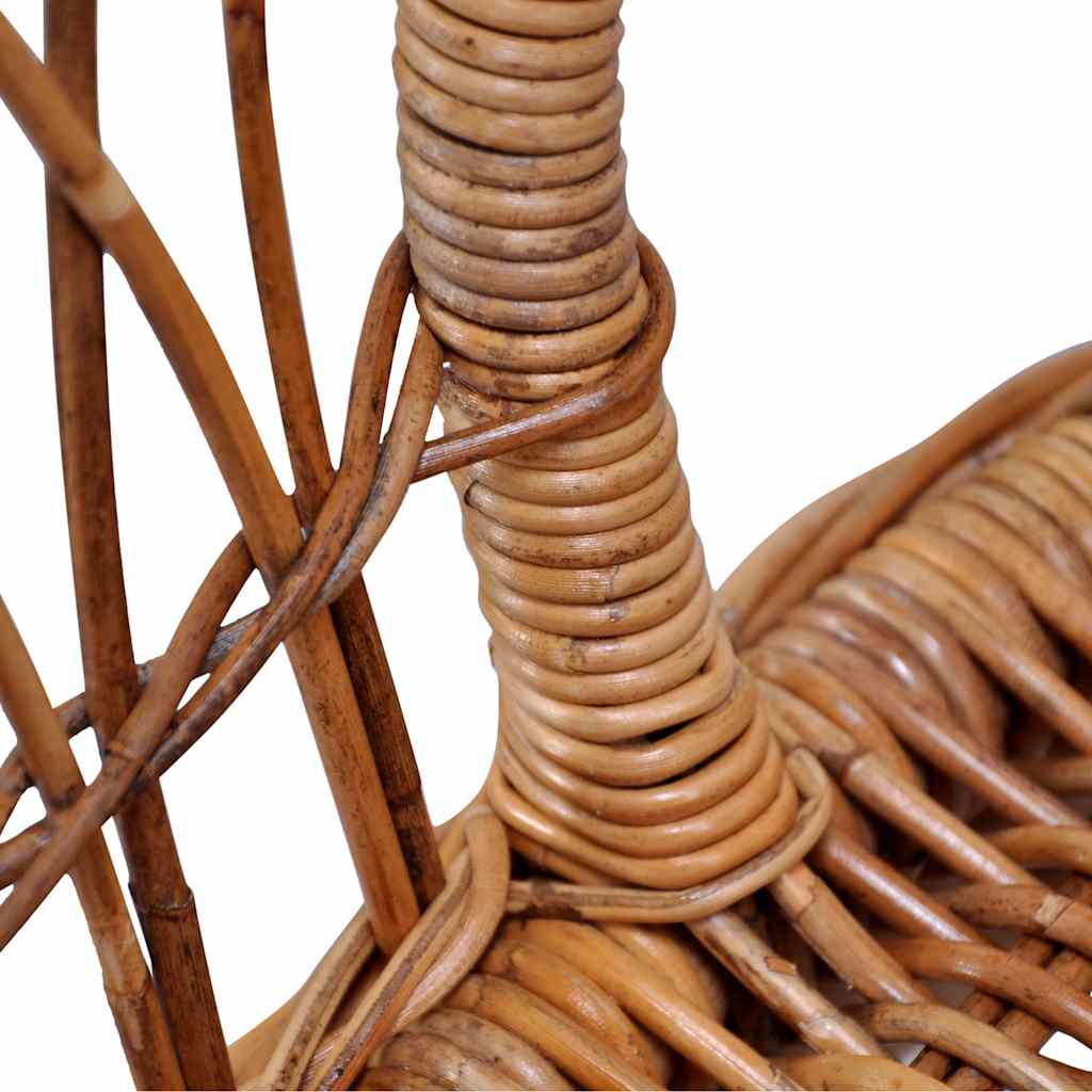 vidaXL Gartenstühle 2 Stk. Natürliches Rattan Braun