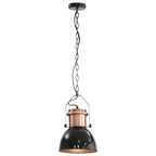 vidaXL Deckenlampe 2 Stk. Schwarz Rund E27