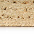 vidaXL Teppich Handgefertigt Jute Geflochten 90 cm