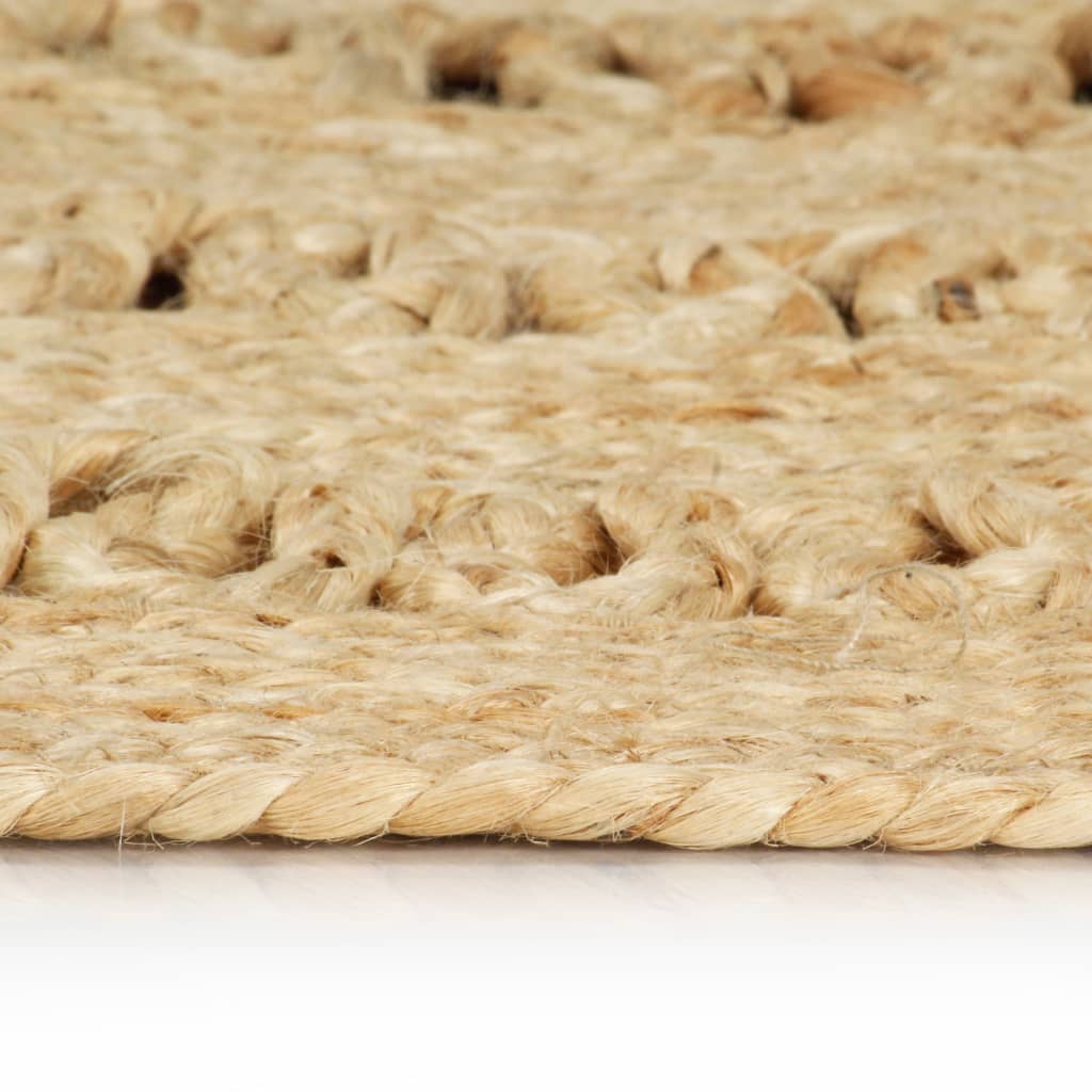 vidaXL Teppich Handgefertigt Geflochten Jute 150 cm