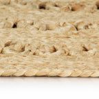vidaXL Teppich Handgefertigt Geflochten Jute 150 cm
