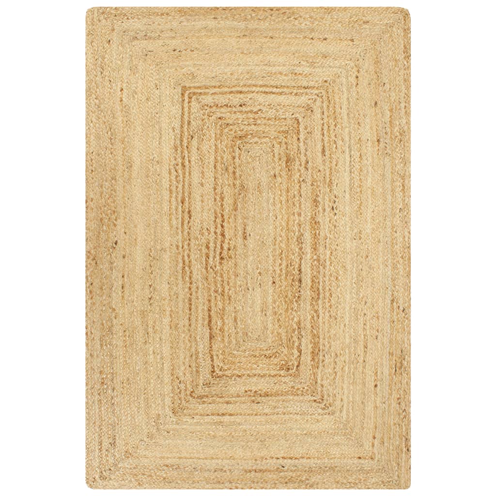 vidaXL Teppich Handgefertigt Jute Natur 80x160 cm