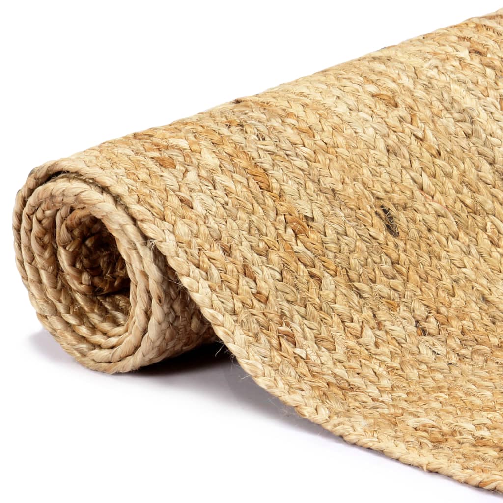 vidaXL Teppich Handgefertigt Jute Natur 80x160 cm