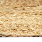 vidaXL Teppich Handgefertigt Jute Natur 80x160 cm